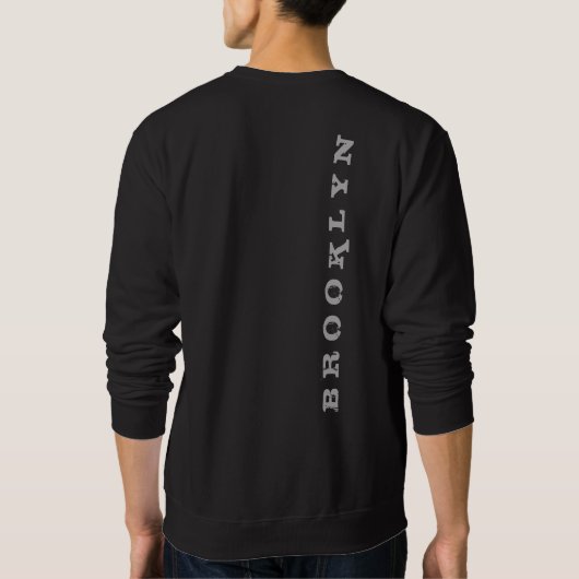 Custom Brooklyn Mannen Sweatshirt Nyc New York (Achterkant)