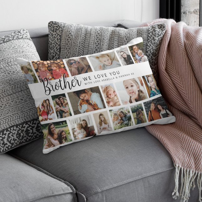 Custom Brother 18 Photo Collage Kussen (Creator heeft geüpload)