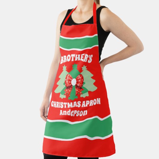 Custom Brother's kerstcadeau Schort (Insitu)