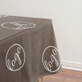 Custom Brown Restaurant Trade Show Logo Business Tafelkleed
