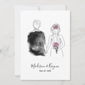 Custom bruid en bruidegom | Vrijgezellenfeest Kaar Kaart (Voorkant)