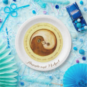 CUSTOM BRUILOFT BORD 9" Gouden YinYang duiven Harm (Feest)