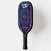 Custom Brushed Steel Precision Tech Pickleball Pad Paddle (Links)