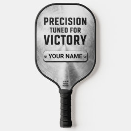 Custom Brushed Steel Precision Tech Pickleball Pad Paddle