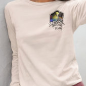 Custom Budgie Personalized Pet Photo & Name Floral Tri-Blend Shirt