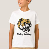 Custom Bulldogs Youth T-Shirt (naam en nummer) (Voorkant)