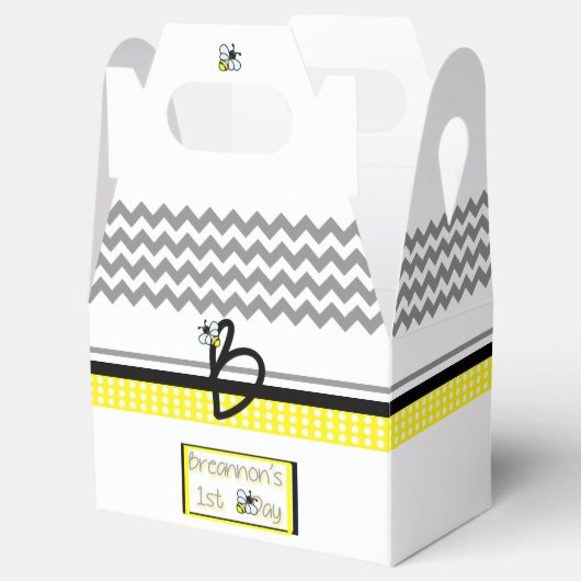 Custom Bumble Bee Verjaardag Favoriet Box Bedankdoosjes (Geopend)