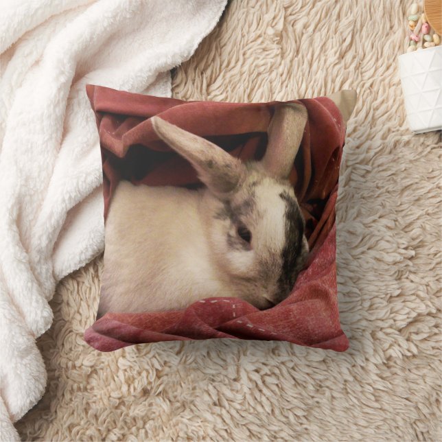 Custom Bunny Photo Keepsake Kussen (Deken)