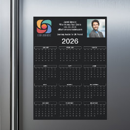 Custom Business 2026 Kalender Bedrijf Logo Magnet