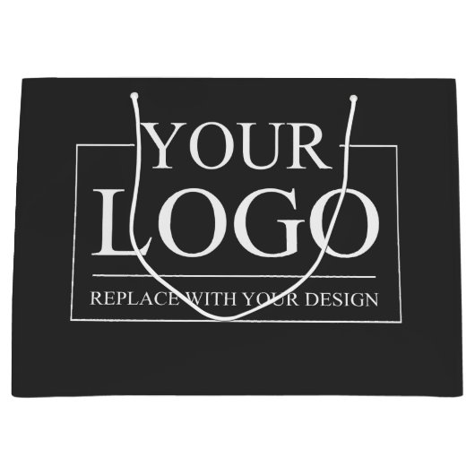 Custom Business ADD LOGO Company Professional Groot Cadeauzakje (Voorkant)