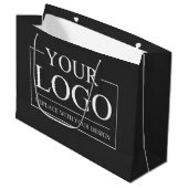 Custom Business ADD LOGO Company Professional Groot Cadeauzakje (Voorkant Gekanteld)