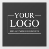 Custom Business ADD LOGO Company Professional Raamsticker (Vel)