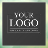 Custom Business ADD LOGO Company Professional Raamsticker (Vel 3)