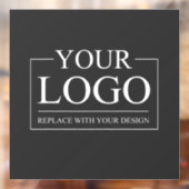 Custom Business ADD LOGO Company Professional Raamsticker (Vel 2)