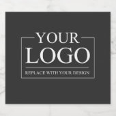 Custom Business ADD LOGO Company Professional Sparkling Wijnetiket (Enkel label)