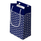 Custom Business Bag|Japans KIMON Patroon ASANOHA Klein Cadeauzakje (Achterkant Gekanteld)