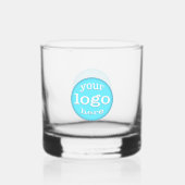 Custom Business Bar Pub Club Team Logo Branded Whisky Glas (Voorkant)