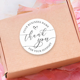 Custom Business Bedankt Product Label Script