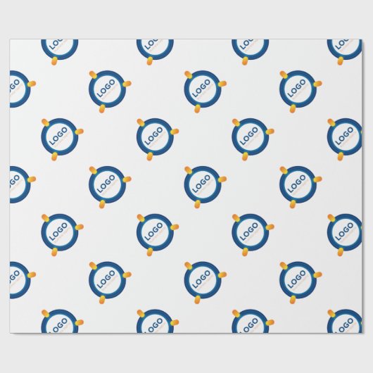 Custom Business Bedrijf Branded Logo Packaging Cadeaupapier (Vlak)