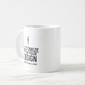 Custom Business Blank Company Branded Koffiemok (Voorkant links)