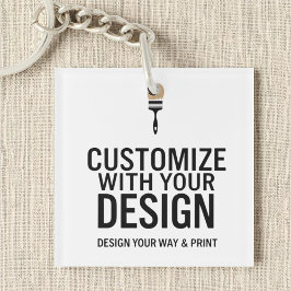 Custom Business Blank Company Branded Sleutelhanger