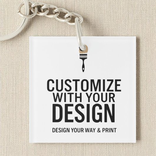 Custom Business Blank Company Branded Sleutelhanger
