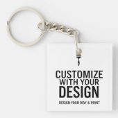Custom Business Blank Company Branded Sleutelhanger (Voorkant)