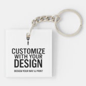 Custom Business Blank Company Branded Sleutelhanger (Achterkant)
