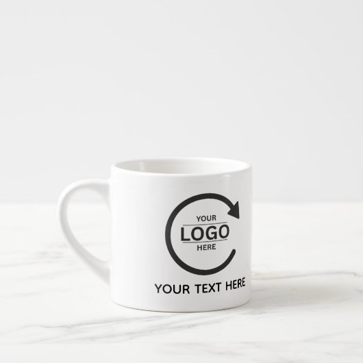 Custom Business Brand Logo Espresso Kop (Links)