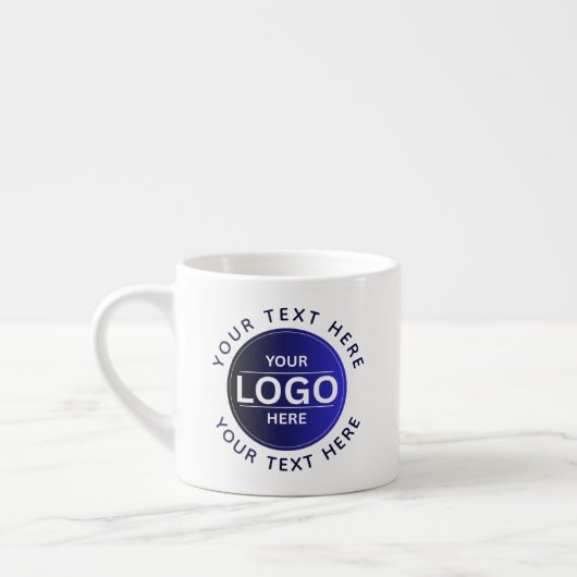 Custom Business Brand Logo Espresso Kop (Links)