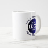 Custom Business Brand Logo Grote Koffiekop (Voorkant rechts)