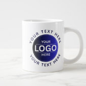 Custom Business Brand Logo Grote Koffiekop (Rechts)