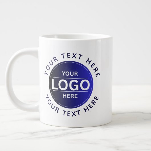 Custom Business Brand Logo Grote Koffiekop (Links)