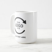 Custom Business Brand Logo Koffiemok (Voorkant links)