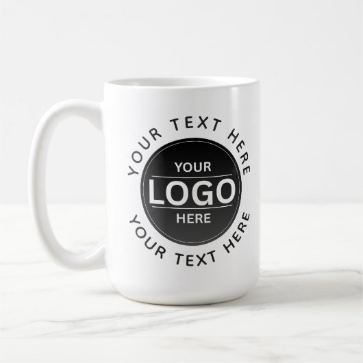 Custom Business Brand Logo Koffiemok (Links)