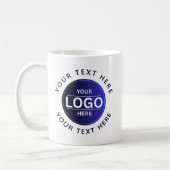 Custom Business Brand Logo Koffiemok (Links)