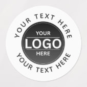Custom Business Brand Logo Labels (Design 1)