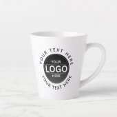 Custom Business Brand Logo Latte Mok (Rechts)