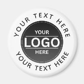 Custom Business Brand Logo Magneet (Voorkant)