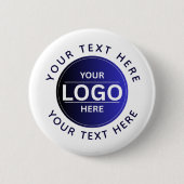 Custom Business Brand Logo Ronde Button 5,7 Cm (Voorkant)