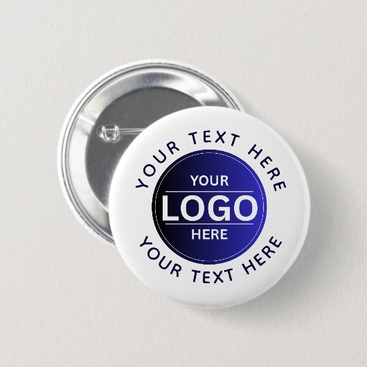 Custom Business Brand Logo Ronde Button 5,7 Cm (Voorkant /achterkant)