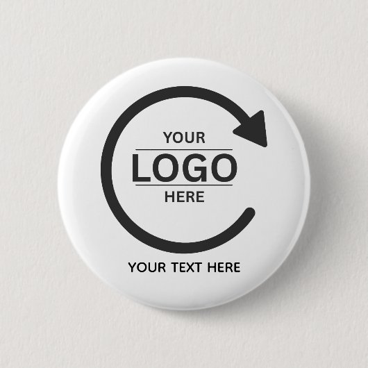 Custom Business Brand Logo Ronde Button 5,7 Cm (Voorkant)