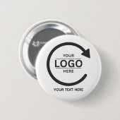 Custom Business Brand Logo Ronde Button 5,7 Cm (Voorkant /achterkant)