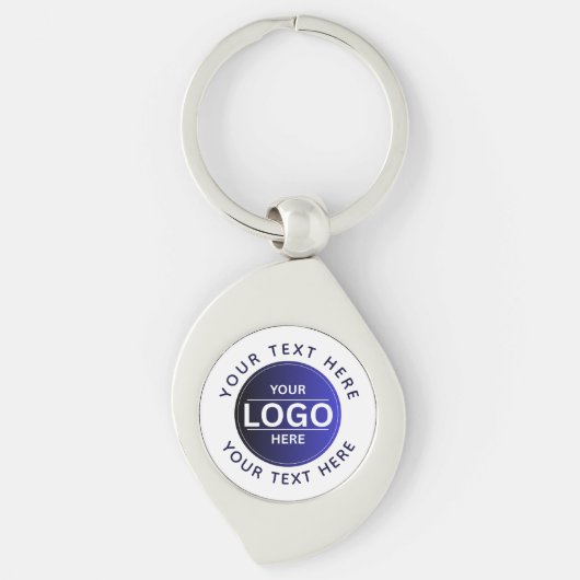 Custom Business Brand Logo Sleutelhanger (Voorkant)
