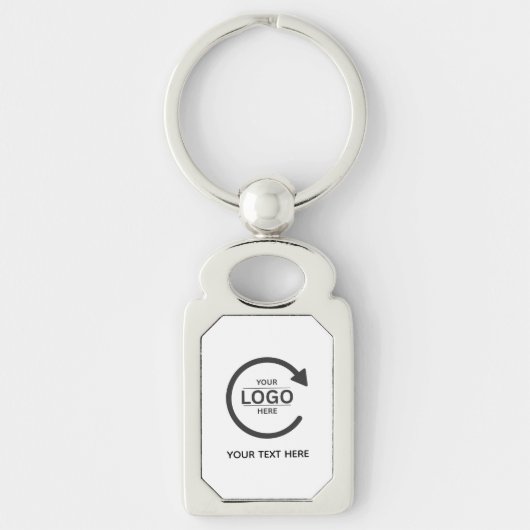 Custom Business Brand Logo Sleutelhanger (Voorkant)