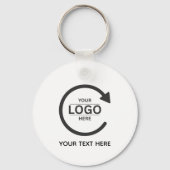 Custom Business Brand Logo Sleutelhanger (Voorkant)