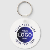 Custom Business Brand Logo Sleutelhanger (Voorkant)