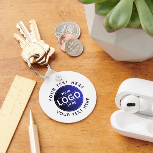Custom Business Brand Logo Sleutelhanger (Bureau)