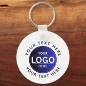 Custom Business Brand Logo Sleutelhanger (Voorkant)