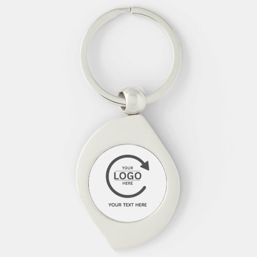 Custom Business Brand Logo Sleutelhanger (Voorkant)